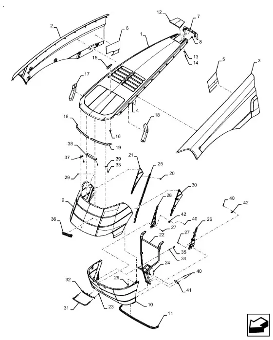 47971170 - нижняя часть переднего бампера